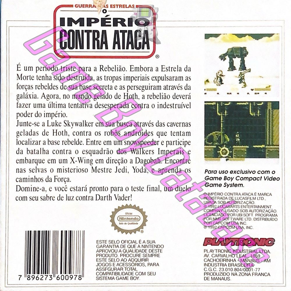 Guerra nas Estrelas - O Império Contra Ataca BRA Back of the box