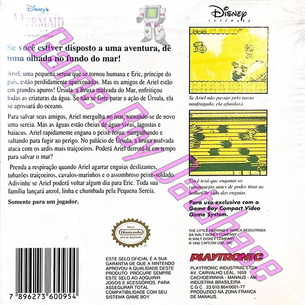 Pequena Sereia (Disney’s A) BRA Back of the box