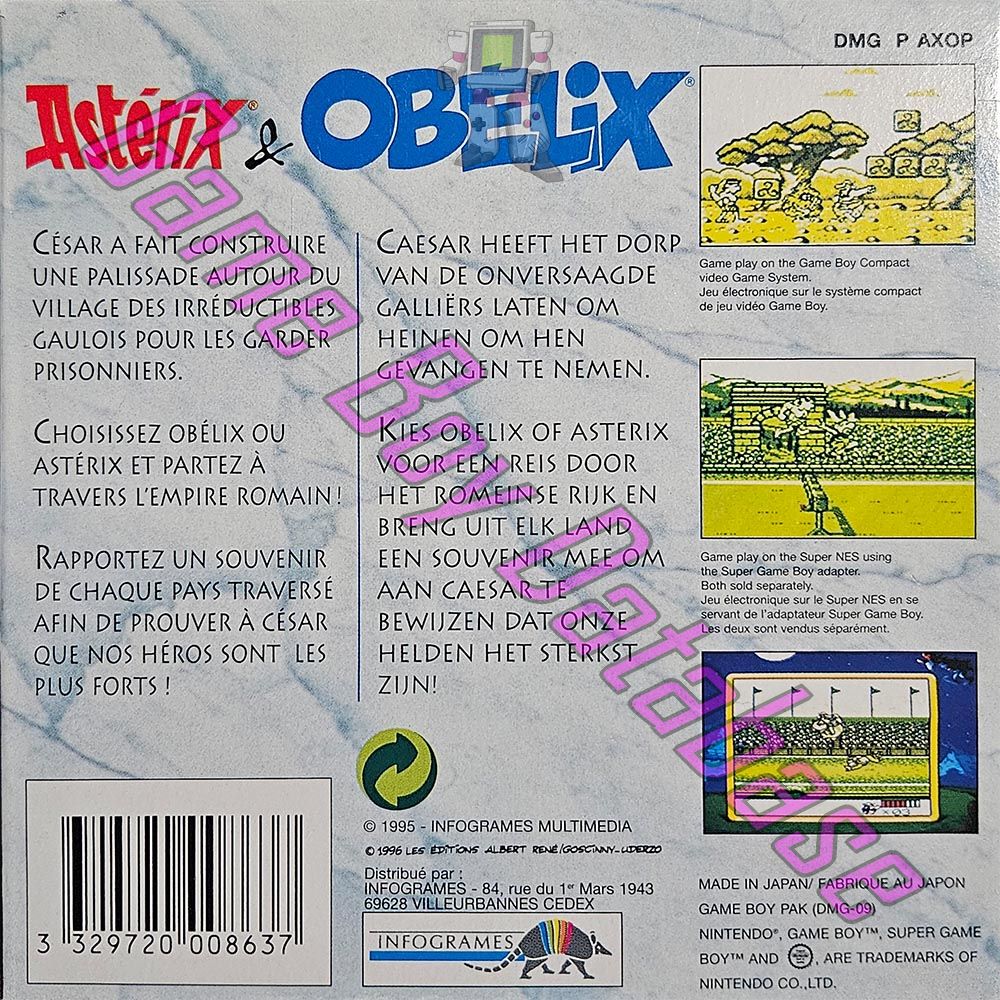 Astérix & Obélix FAH-3 Back of the box