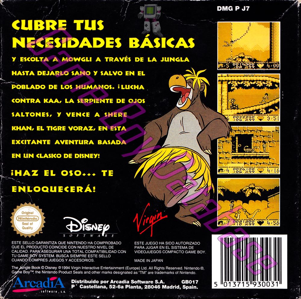 Libro de la Selva (Disney el) ESP Back of the box