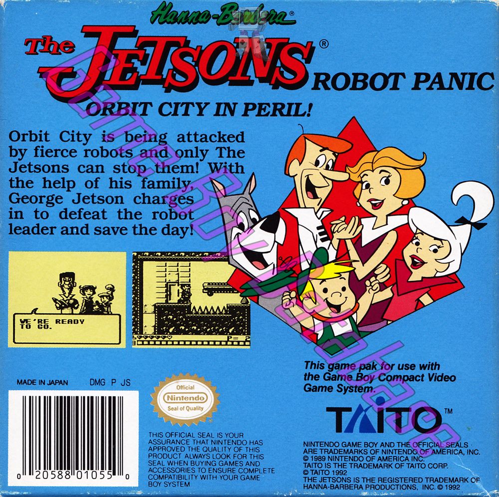 Jetsons Robot Panic (the) USA Back of the box