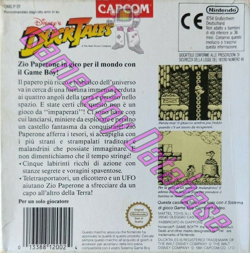 Duck Tales (Disney's) ITA Back of the box