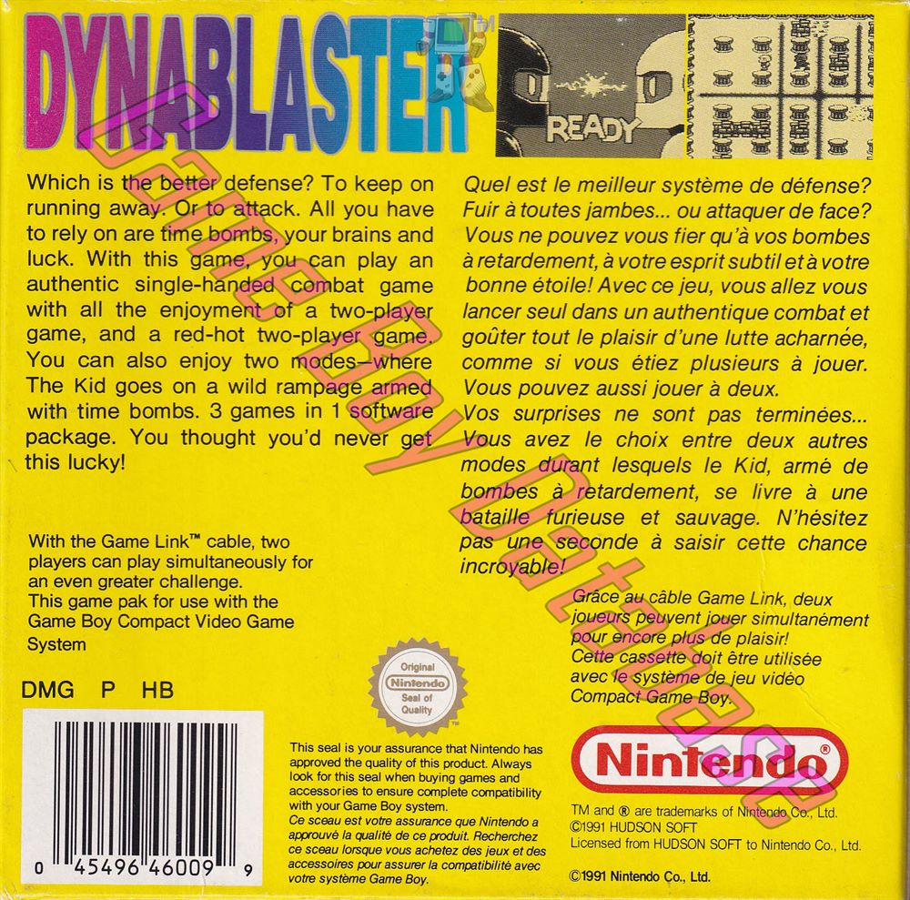 Dynablaster FAH Back of the box