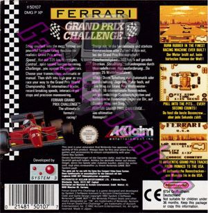 Ferrari Grand Prix Challenge NOE Back of the box