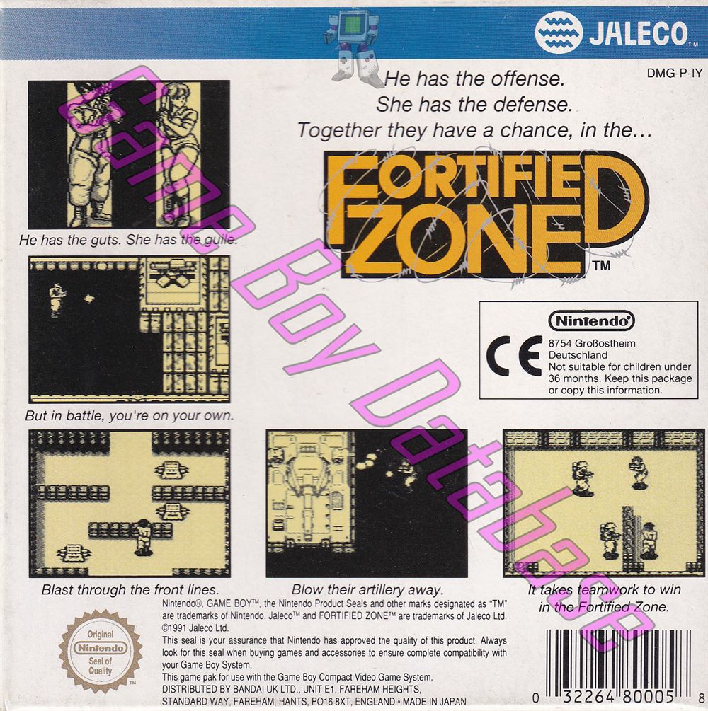 Fortified Zone UKV Back of the box