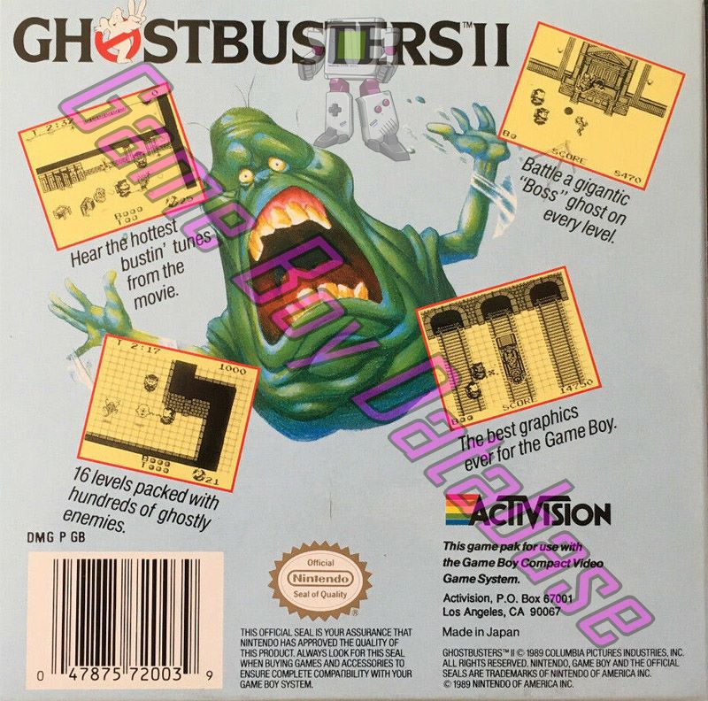 Ghostbusters II USA-1 Back of the box