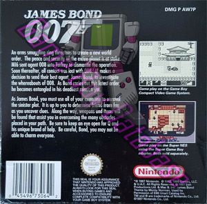 James Bond 007 AUS Back of the box