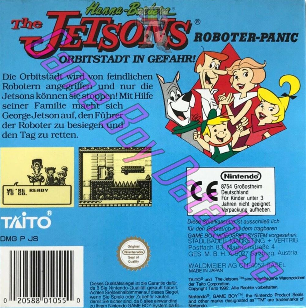 Jetsons Robot Panic (the) FRG Back of the box