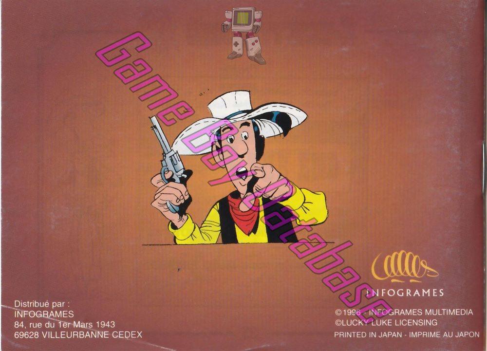 Lucky Luke FAH Back of the booklet