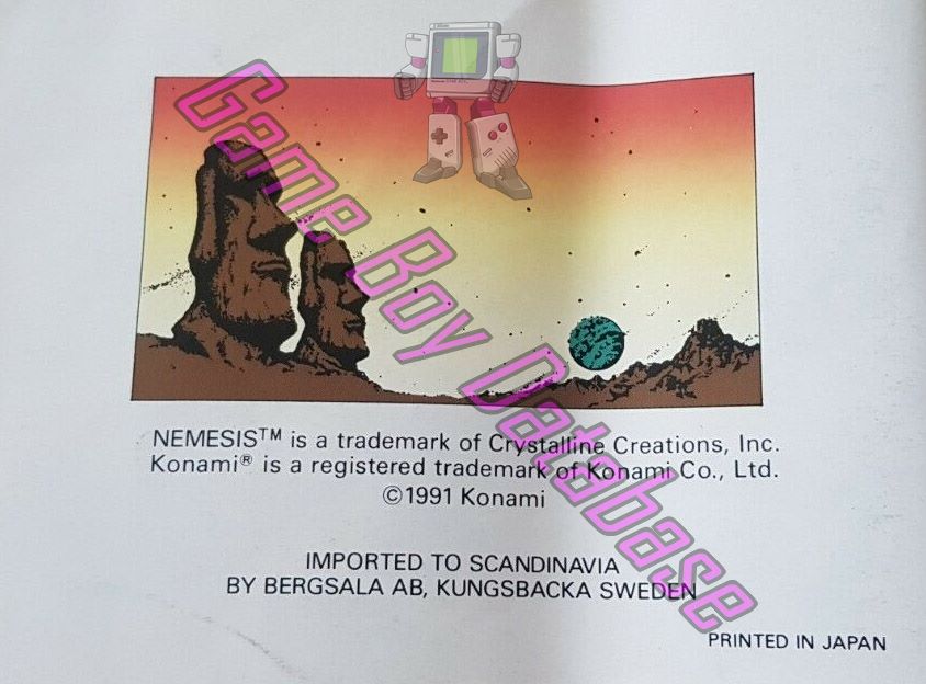 Nemesis SCN Back of the booklet