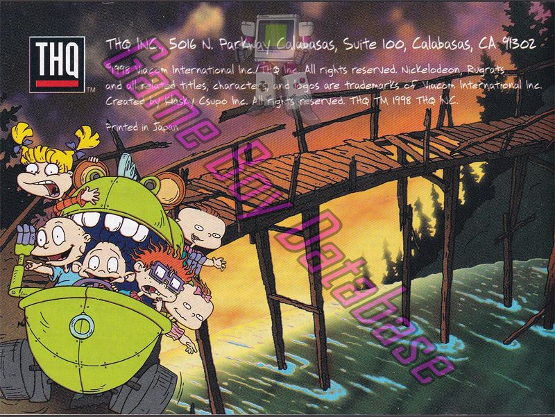 Rugrats Movie (the) USA Back of the booklet