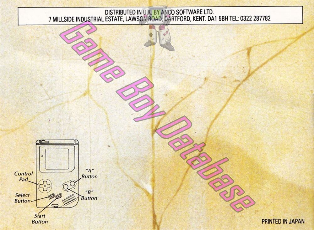 Battle of Olympus (the) UKV Back of the booklet