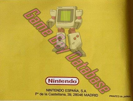 Tetris 2 ESP-1 Back of the booklet