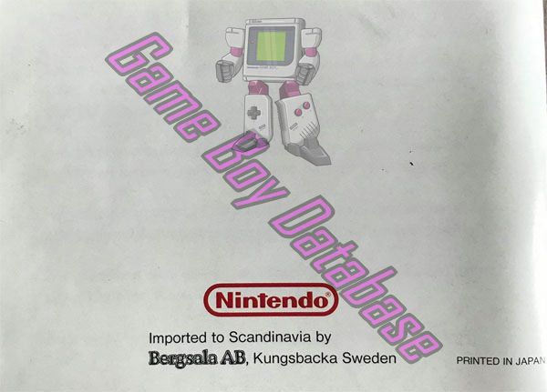 Mega Man II SCN Back of the booklet