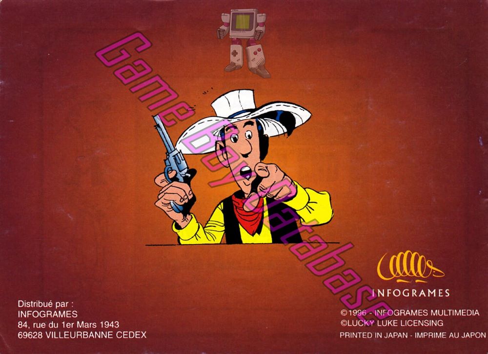 Lucky Luke FAH Back of the booklet