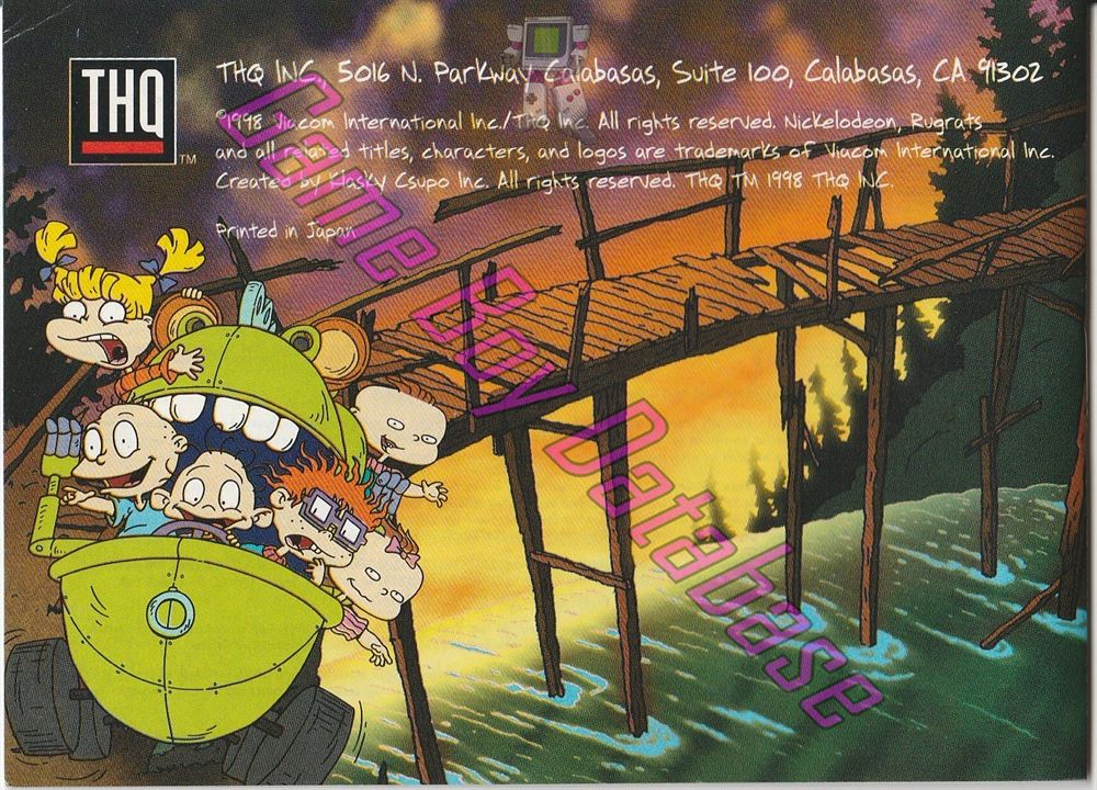 Rugrats Movie (the) USA Back of the booklet