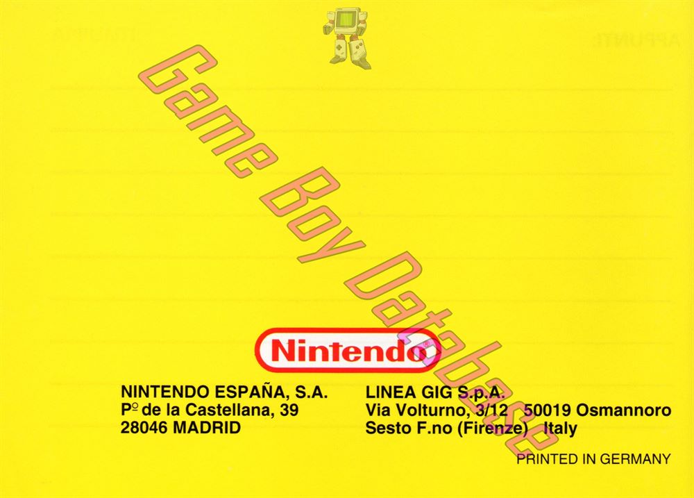 Donkey Kong Land III NEAI Back of the booklet