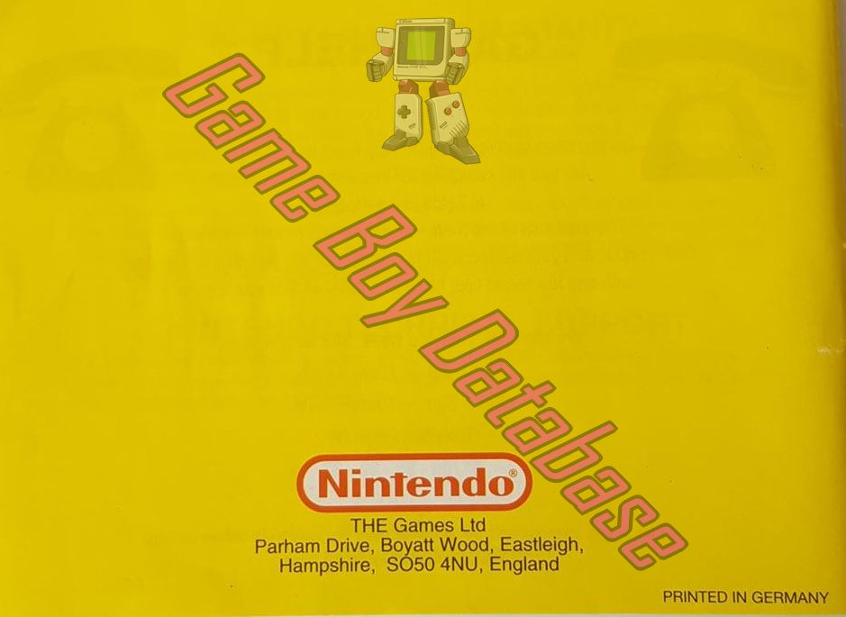 Donkey Kong Land III NUKV Back of the booklet