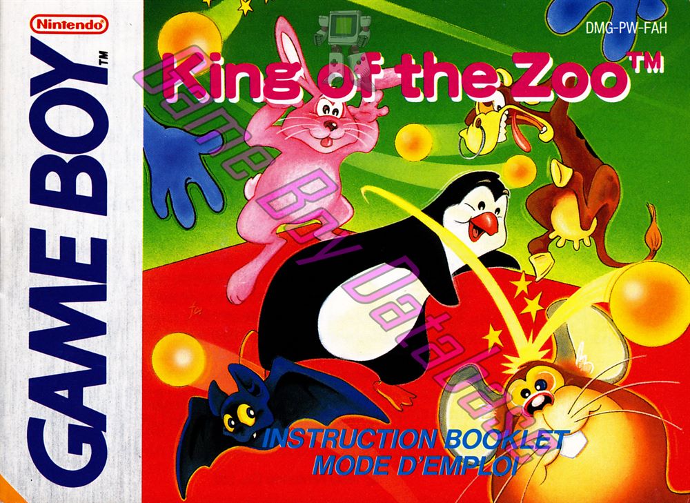 King of the Zoo FAH Front of the booklet