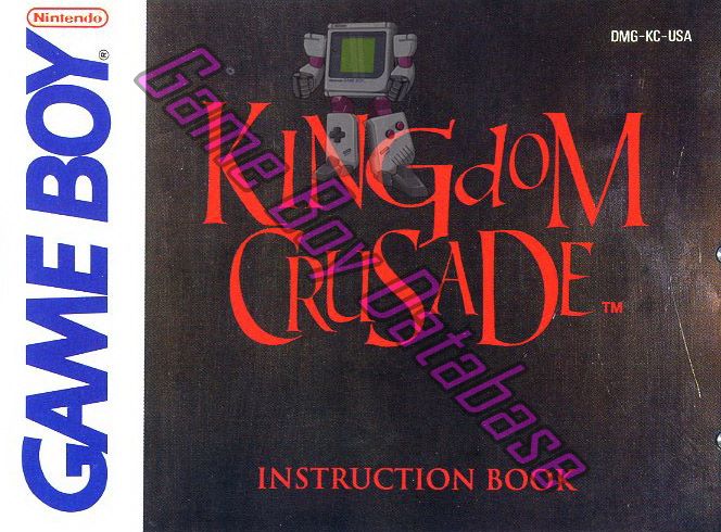 Kingdom Crusade USA Front of the booklet