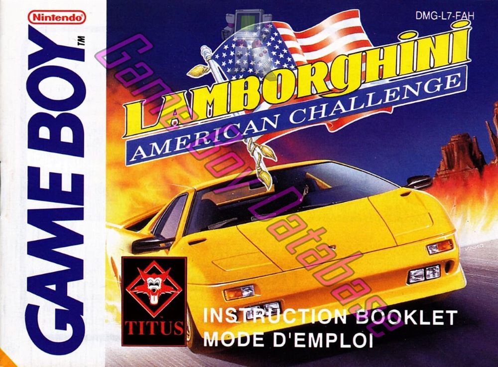 Lamborghini American Challenge FAH Front of the booklet