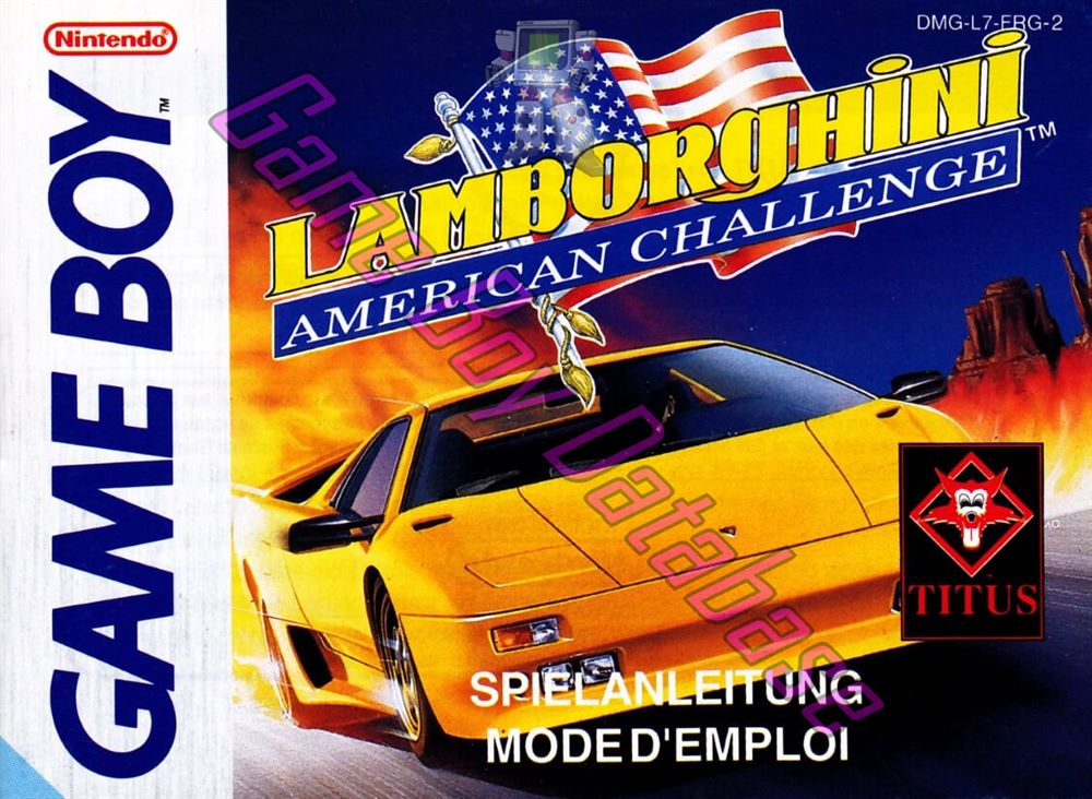 Lamborghini American Challenge FRG-4 Front of the booklet