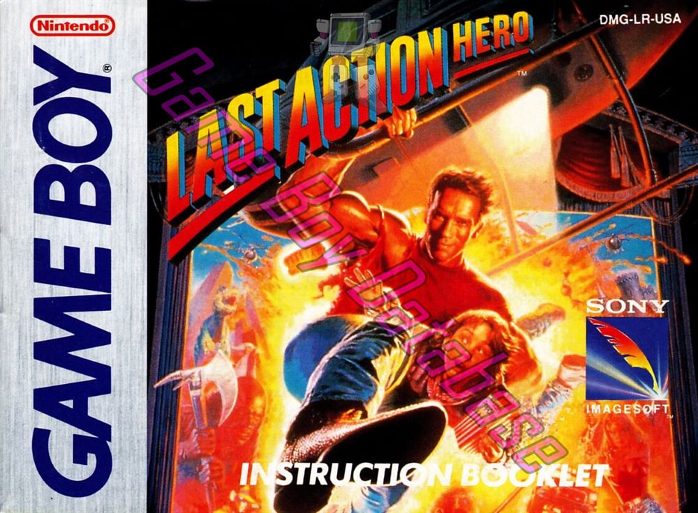 Last Action Hero USA Front of the booklet