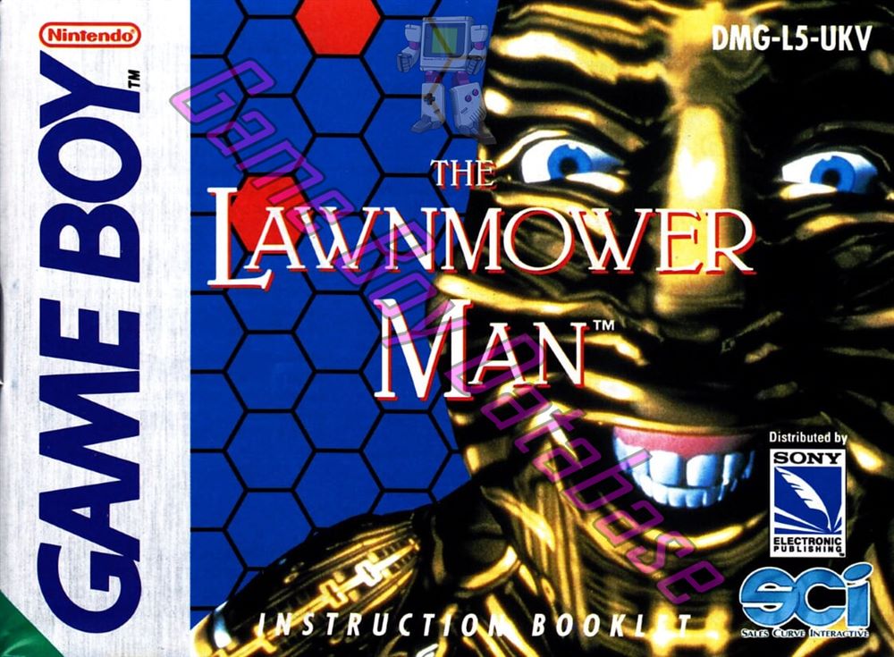 Lawnmower Man UKV Front of the booklet