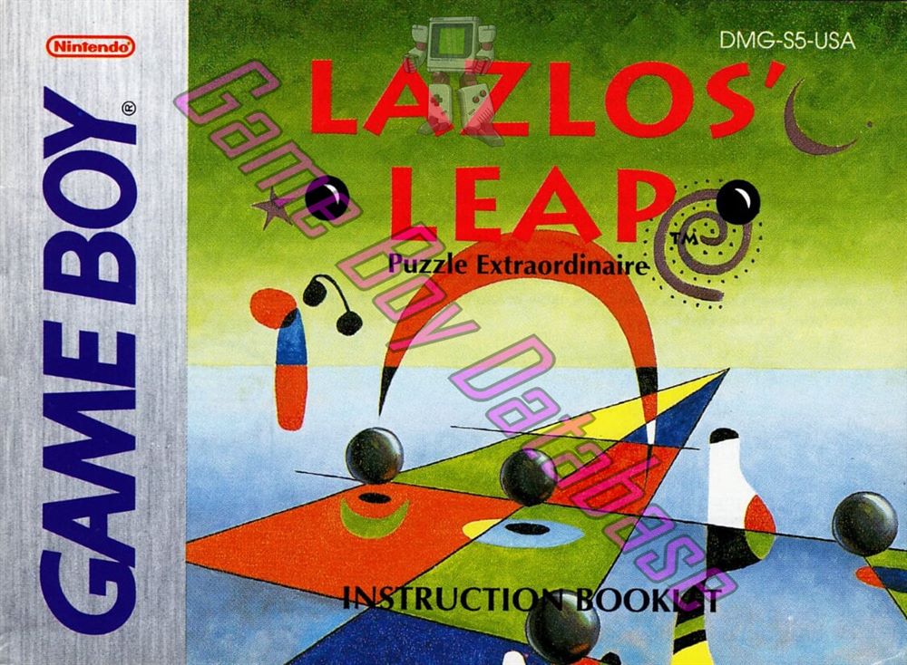 Lazlo's Leap USA Front of the booklet