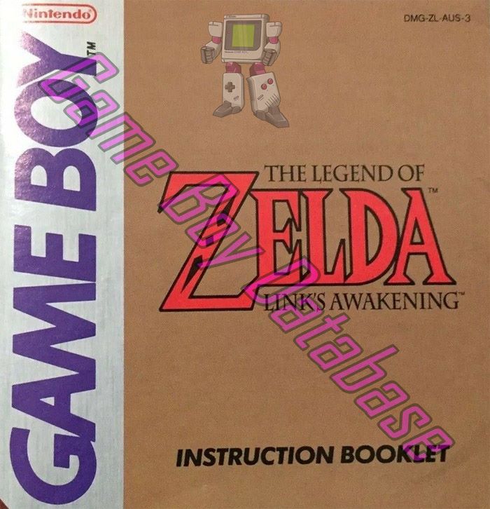 Legend of Zelda Link's Awakening (the) AUS Front of the booklet