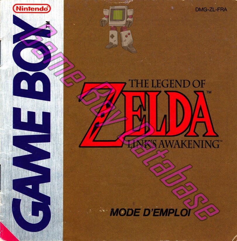 Legend of Zelda Link's Awakening (the) FRA Front of the booklet