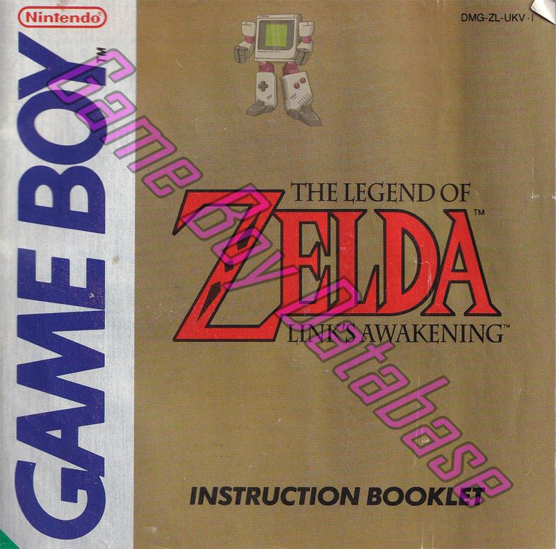 Legend of Zelda Link's Awakening (the) UKV Front of the booklet