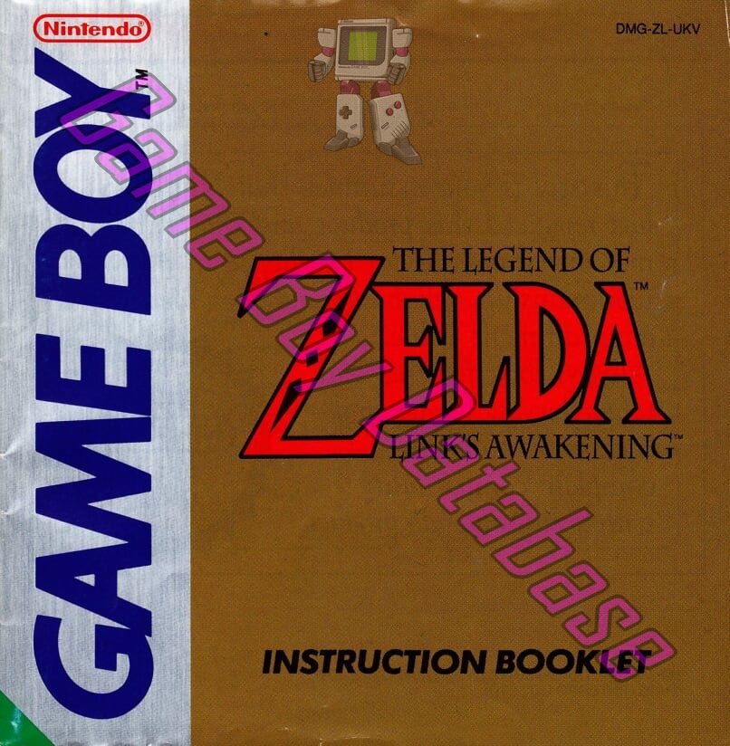 Legend of Zelda Link's Awakening (the) UKV Front of the booklet