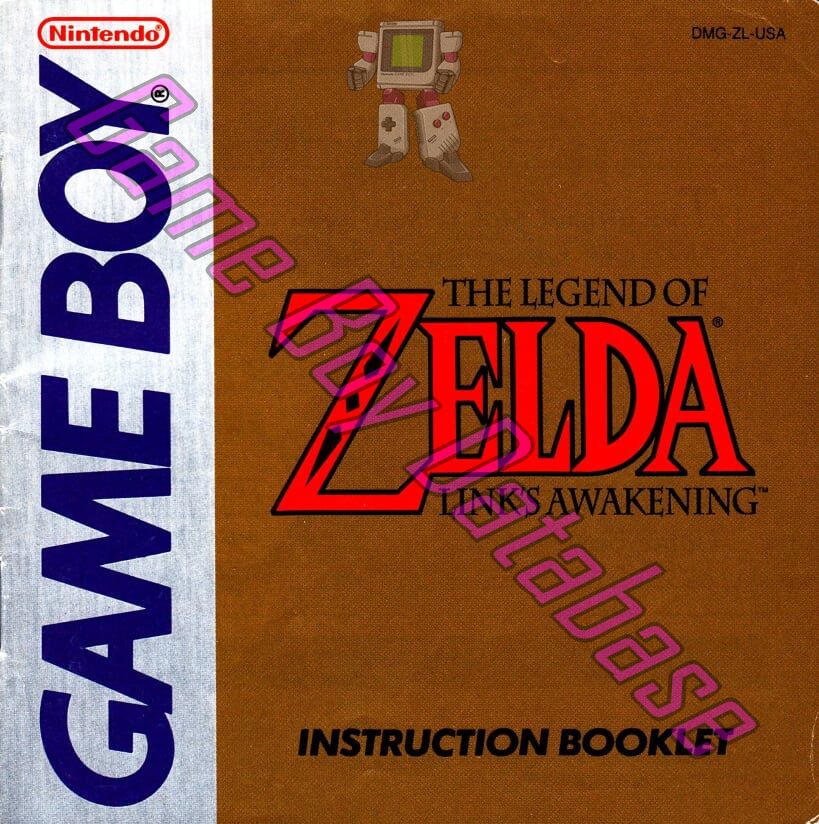 Legend of Zelda Link's Awakening (the) USA Front of the booklet