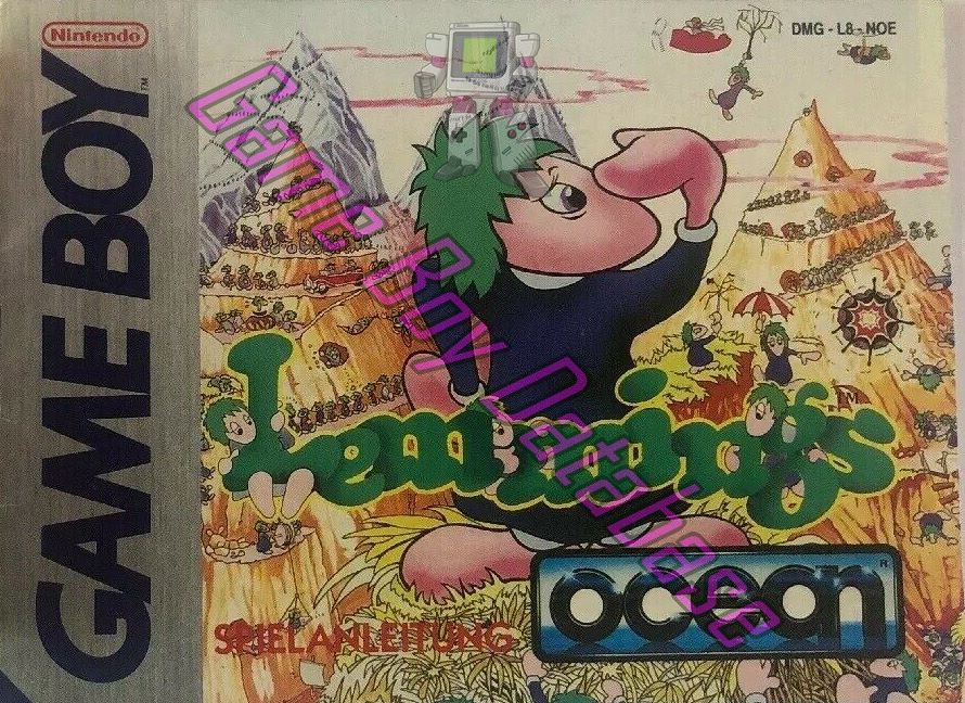 Lemmings NOE Front of the booklet