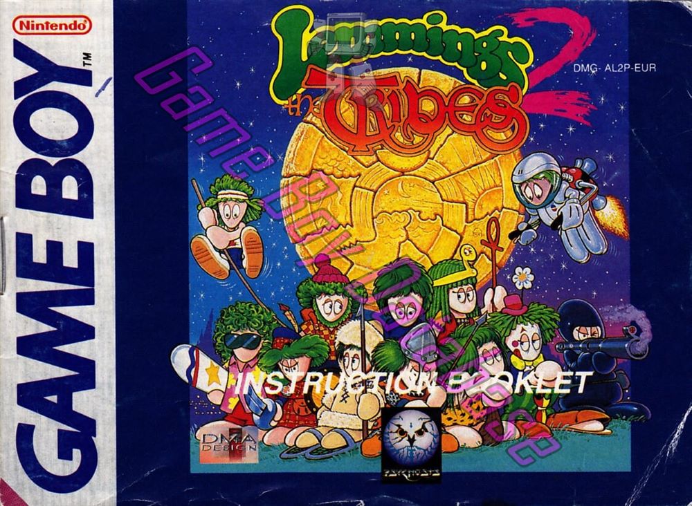 Lemmings 2 the Tribes EUR Front of the booklet