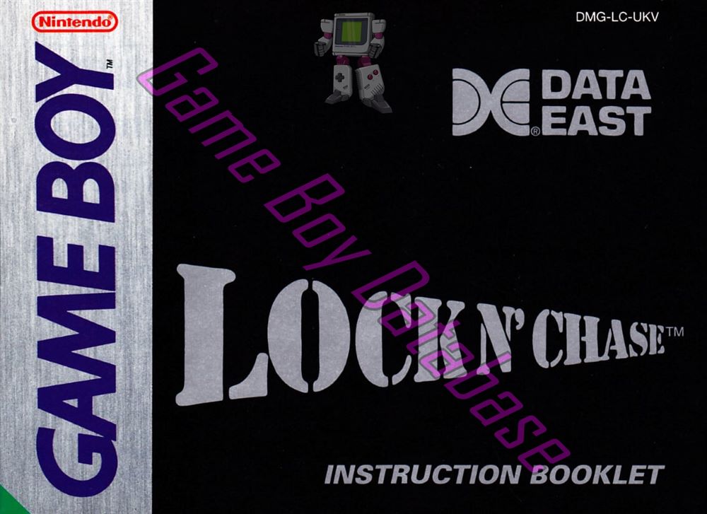 Lock N' Chase UKV Front of the booklet