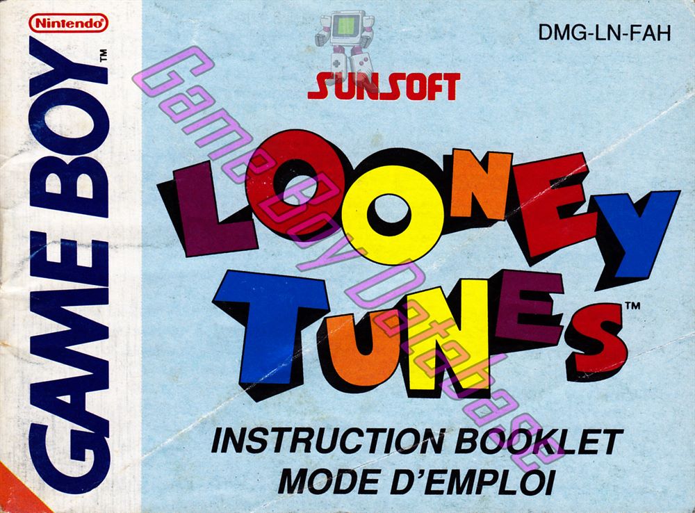 Looney Tunes FAH Front of the booklet