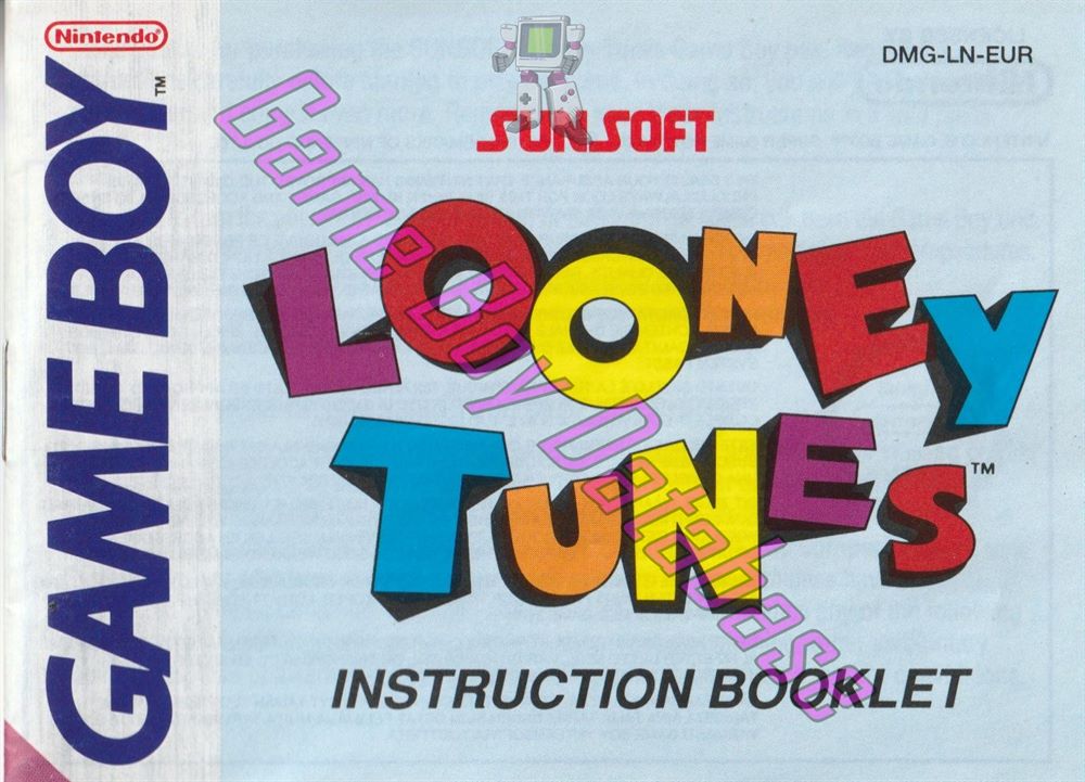 Looney Tunes EUR Front of the booklet