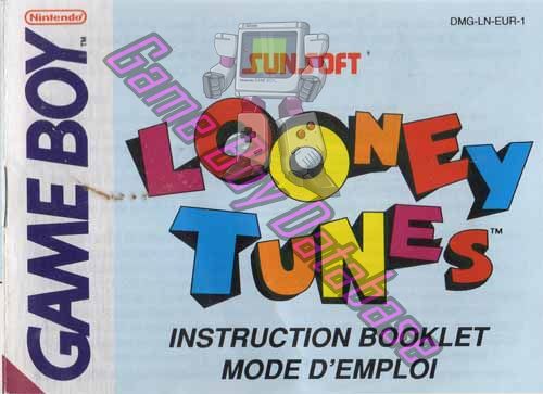 Looney Tunes EUR-1 Front of the booklet