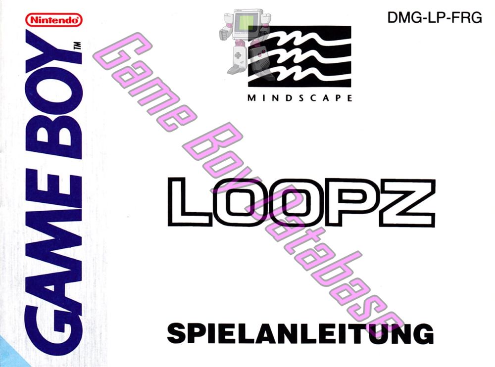 Loopz FRG Front of the booklet