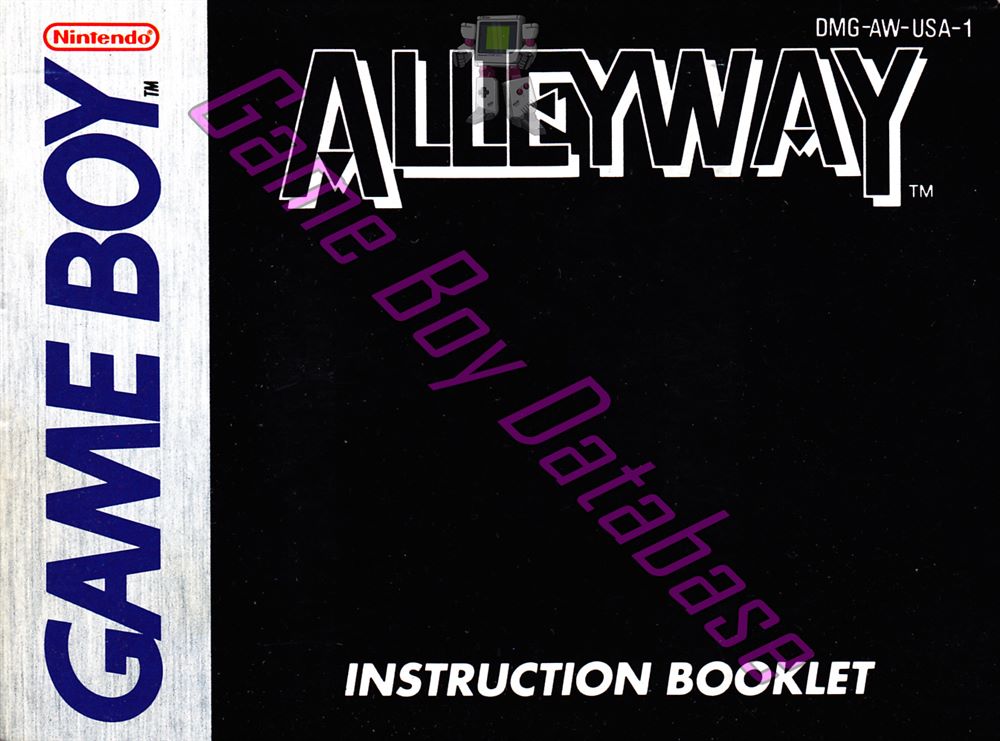 Alleyway USA Front of the booklet