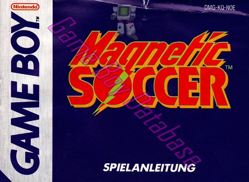 Magnetic Soccer NOE Front of the booklet