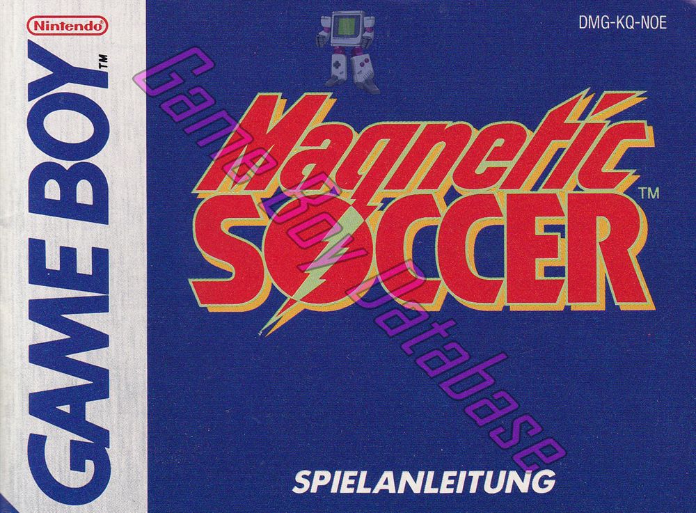 Magnetic Soccer NOE Front of the booklet