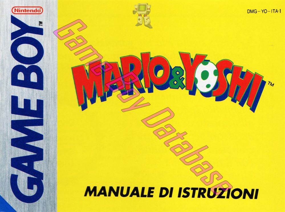 Mario & Yoshi ITA-1 Front of the booklet