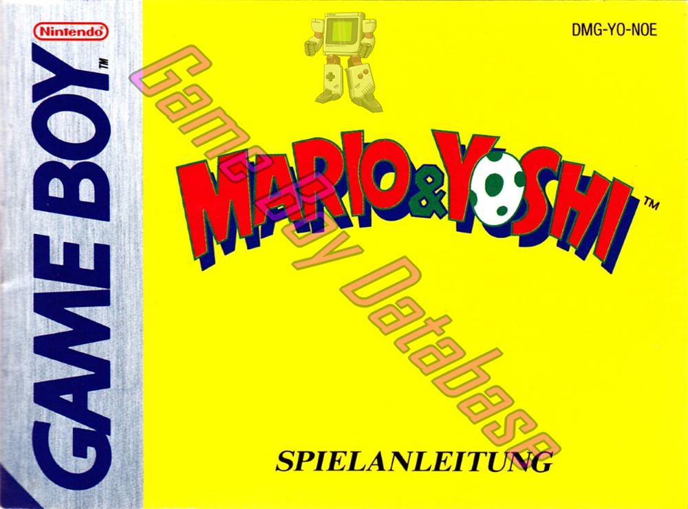 Mario & Yoshi NOE Front of the booklet