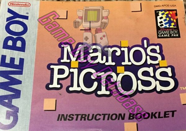 Mario's Picross USA Front of the booklet