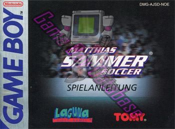 Matthias Sammer Soccer NOE Front of the booklet