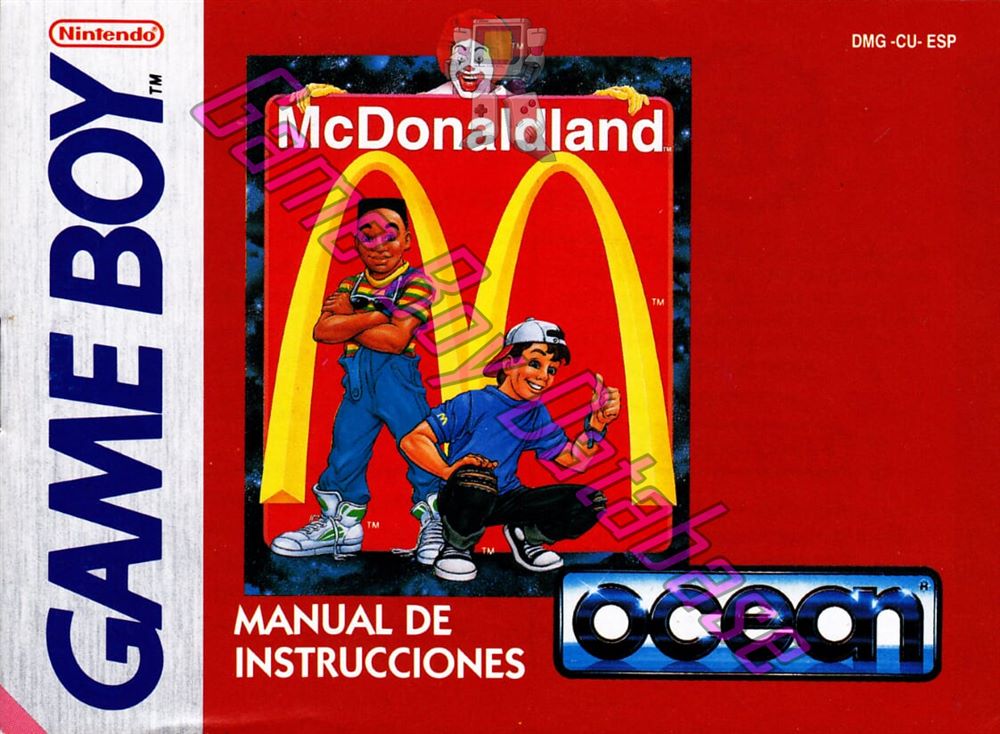 Mc Donaldland ESP Front of the booklet