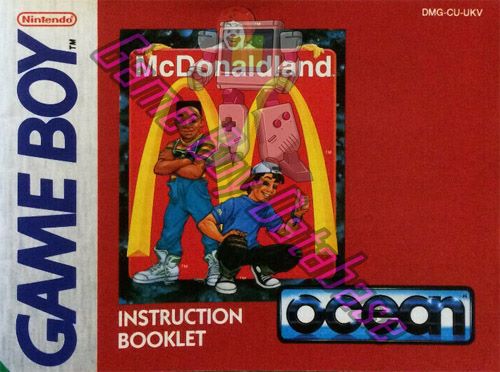 Mc Donaldland UKV Front of the booklet